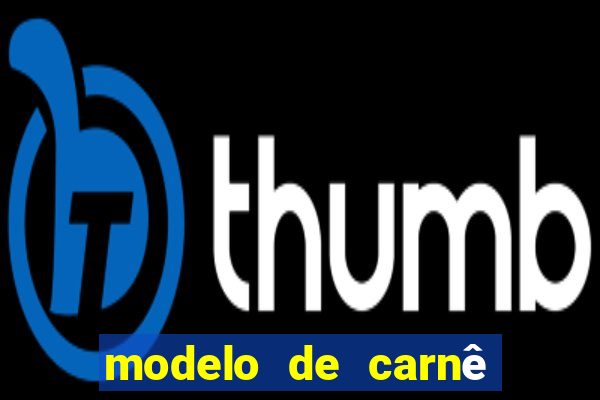 modelo de carnê de pagamento word